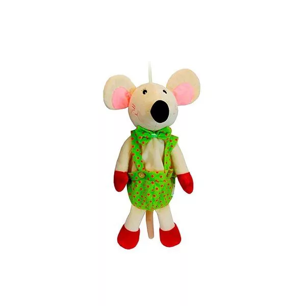 Новогодние подарки с мягконабивными игрушками из текстиля Подарок мышонок Мотя